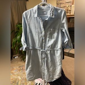Button down Old Navy chambray dress.